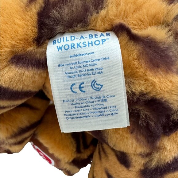 BAB Build-A-Bear Plush Tiger Cub Orange Black Tag - Picture 6 of 10